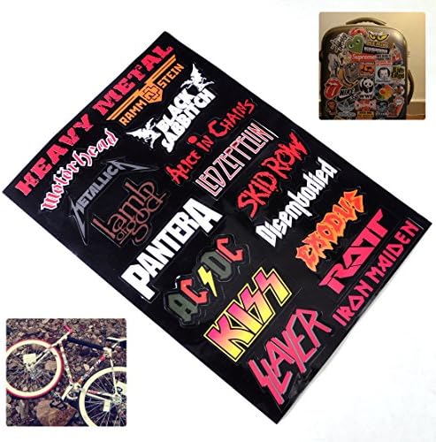 Vinyl Decal Heavy Metal Metallic Band Logo Rock Music Sticker Decor Wall Laptop