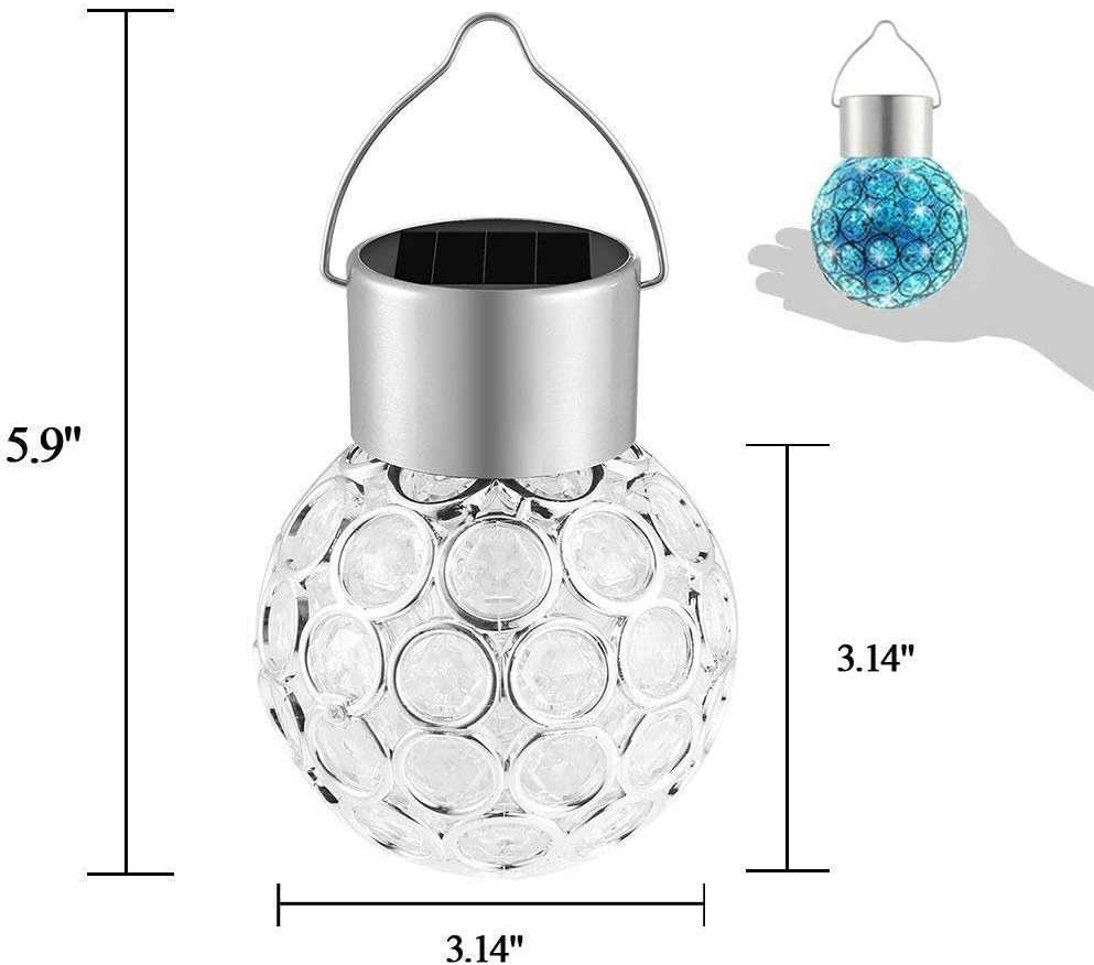 Fellibay Solar Garden Lights Colour Changing Light Bulb Solar Light Bulbs (3 Pack), Multiple Color - Image 5