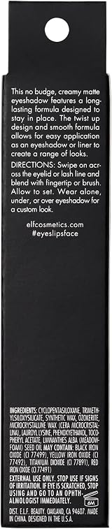 e.l.f. No Budge Matte Eyeshadow Stick Vintage Suede 3 shades Freezer Pink view 3