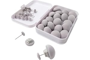 20PCS Duvet Cover Pins and Clips - Comforter Fasteners for Quilt, Cushions, Curtains - Mushroom Holder Buttons With Box