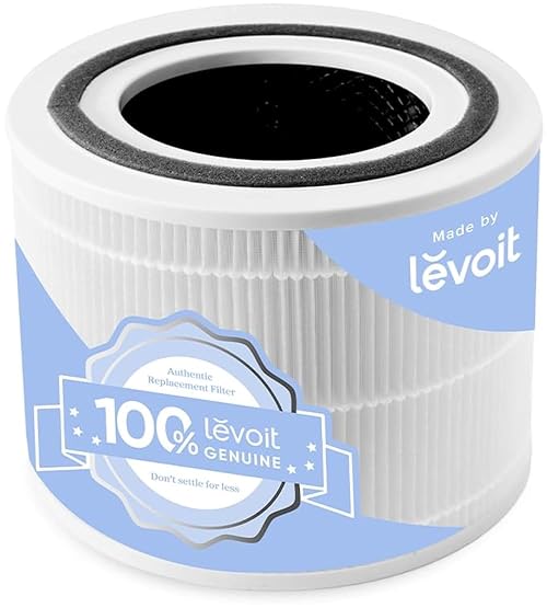 LEVOIT Genuine Core 300-P Replacement Filter, Core 300-RF Air Purifier Core300S Filters, Supports HEPA Sleep Mode, High-Efficiency Activated Carbon for Removal of Smoke, Odor, Allergens, Pollen,1 Pack