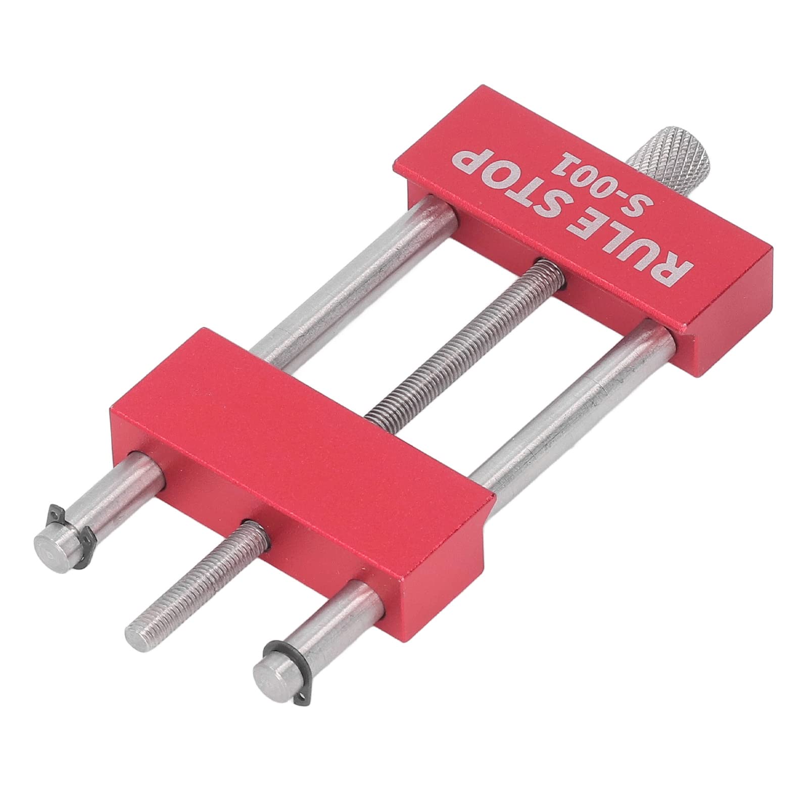 Aluminium Alloy Woodworking Rule Stop Cabinet Hardware Jig Tool Stopping Block for Cutting Engraving