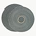 JVCC Low-Density PVC Foam Tape [Single-Sided, Closed Cell] (SCF-01): 1/4 in. x 75 ft. x 1/8 in. Thick (Black)