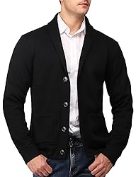H2H Mens Casual Slim Fit Soft Acrylic Solid