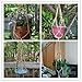 Magnolian 3 Pack Macrame Plant Hanger Indoor Outdoor Hanging Planter Basket Jute Rope Handmade Knotted Plant Hanging Holder 4 Legs 42 Inch