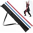 ShinyRelief 2 Pcs Foam Padded Sticks Martial Arts Training Stick, Foam Padded Practice Bar with Carrying Bag for Safe Practice Training Martial Arts and Karate