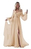 Long Sleeve Wedding Dress Plus Size Prom Dress 2024