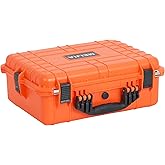 MEIJIA Portable Waterproof Protective Case,Hard Camera Case,Customized Fit Foam Inserted, Elegant Black,Fit for Camera, Equipments, Lens,Drones(Black)