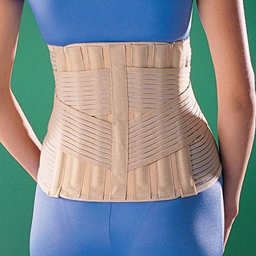 SDA Neoprene SACRO LUMBAR SUPPORT by OPPO – Double Pull Back Brace – Elastic Compression Straps – Lower Back Pain Relief Brace – Muscle Strain & Sprain / Post Pregnancy / Weak Muscles / Post Surgery Lumbar Support – HIVD / PIVD - Facet Joint Syndrome Wrap / Spinal Stenosis Brace