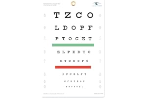 UCanSee Snellen Eye Chart Visual Acuity Chart for Eye Exams 10 Feet (9x14 Inches)