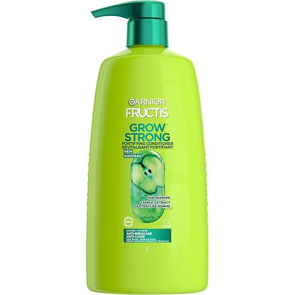 GARNIER FRUCTIS GROW STRONG CONDITIONER, 33.8 FL OZ, 1 COUNT (PACKAGING MAY VARY)
