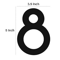 5 Inch House Numbers, Self-adhesive Mailbox Numbers