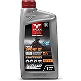 TRIAX Power Sport 2T Full Synthetic, All Season, 2 Cycle Engine Oil | For Powersports Premix &amp; Direct Injector Engines in ATVs, UTVs, Snowmobiles, Wave Runners, JetSkis &amp; Dirt Bikes (1 Quart)