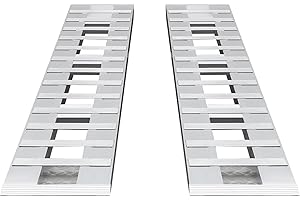 SBPKMARSCT Trailer Ramp, 6000LBS 80 * 15 in 2PCS Aluminum Truck Car Auto Capacity Loading Ramps Truck Car Universal Heavy Duty Loading Ramps for Bicycles, Dirt Bikes, Lawnmowers (80 * 15In)