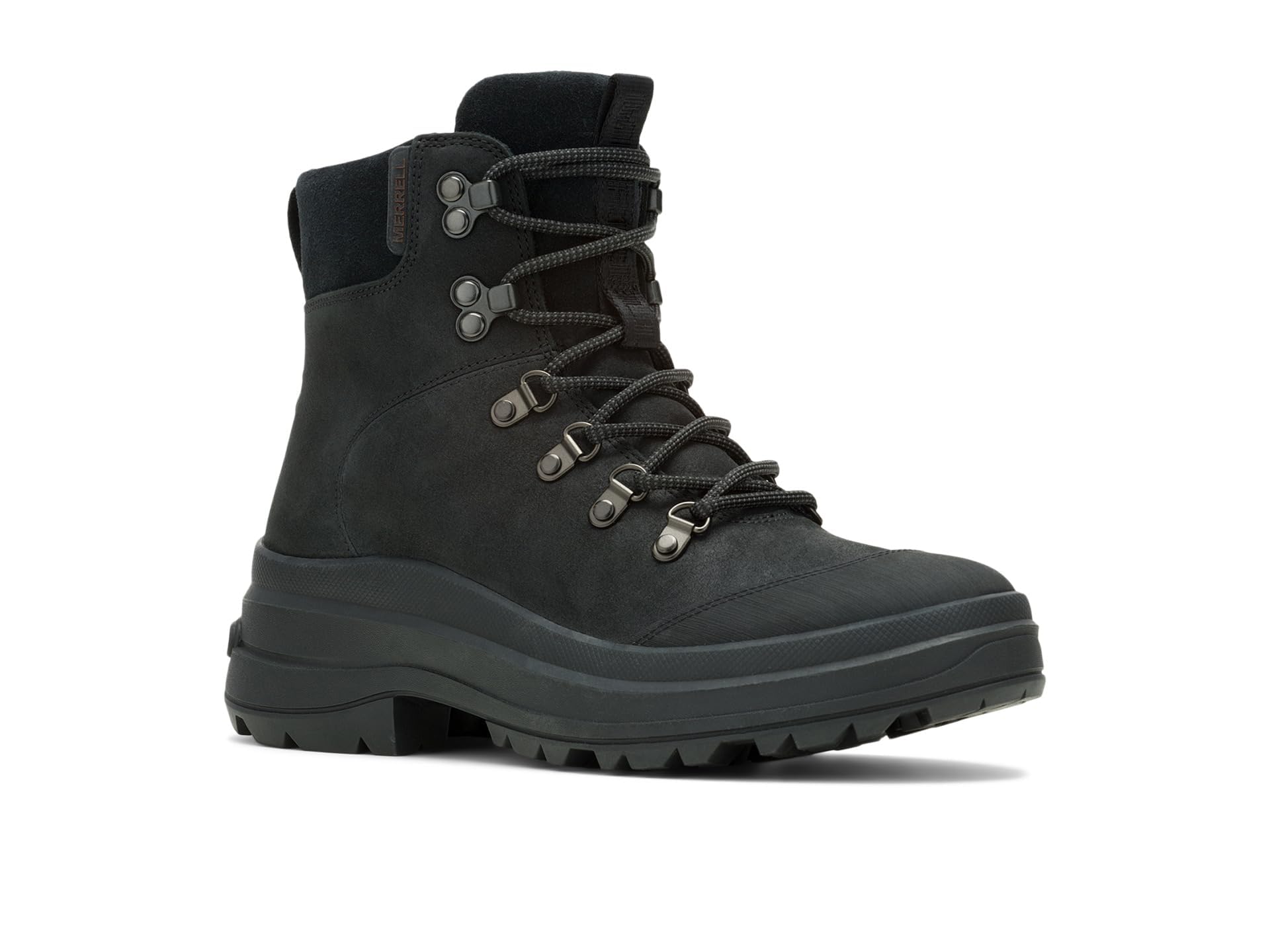 Merrell Women’s Harper Lace Zip Waterproof Fashion Boot, Black, 8.5