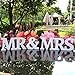 DGQ MR and MRS Wooden Letters for Wedding Table Signs - Vintage Style Wooden DIY Decor for Wedding Decoration (3.5-Inch, White)