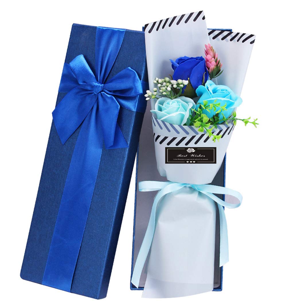 Rose Petals Soap Bath Body Soap Perfect Gift for Weddings Valentine\'s Day Anniversary (Purple)