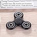 HITASION Fidget Spinner for Adults Kids EDC ADHD HITASION Hand Spinner Focus Ultra Durable High Speed 1-3 Min Smooth Spin Not Cracked Black