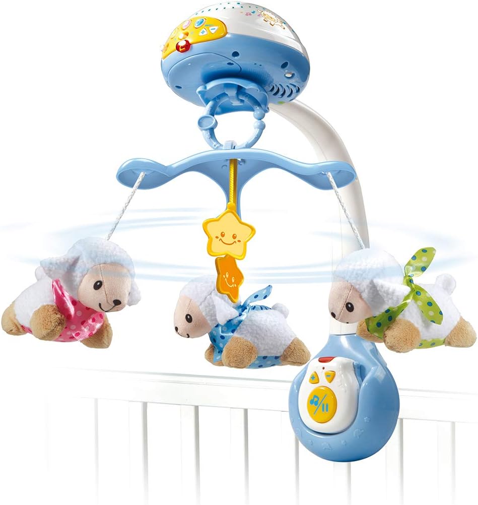 Bebe Puericulture Bebe Fille Garcon Jeux Jeu Jouet Neuf Vtech Lumi Mobile Moutons Bleu Blanc Jouets 1er Age