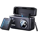 llano 2-Pack NP-W126S USB-C Batteries and 18W Fast Charger Set for Fujifilm X100VI X100V XT30II XM5 XT30 X100F XT3 XT2 XE4 XA7 XE3 X-PRO3 XT2 XT200, 1140mAh Capacity, 1.5H Full Charged, Smart Display