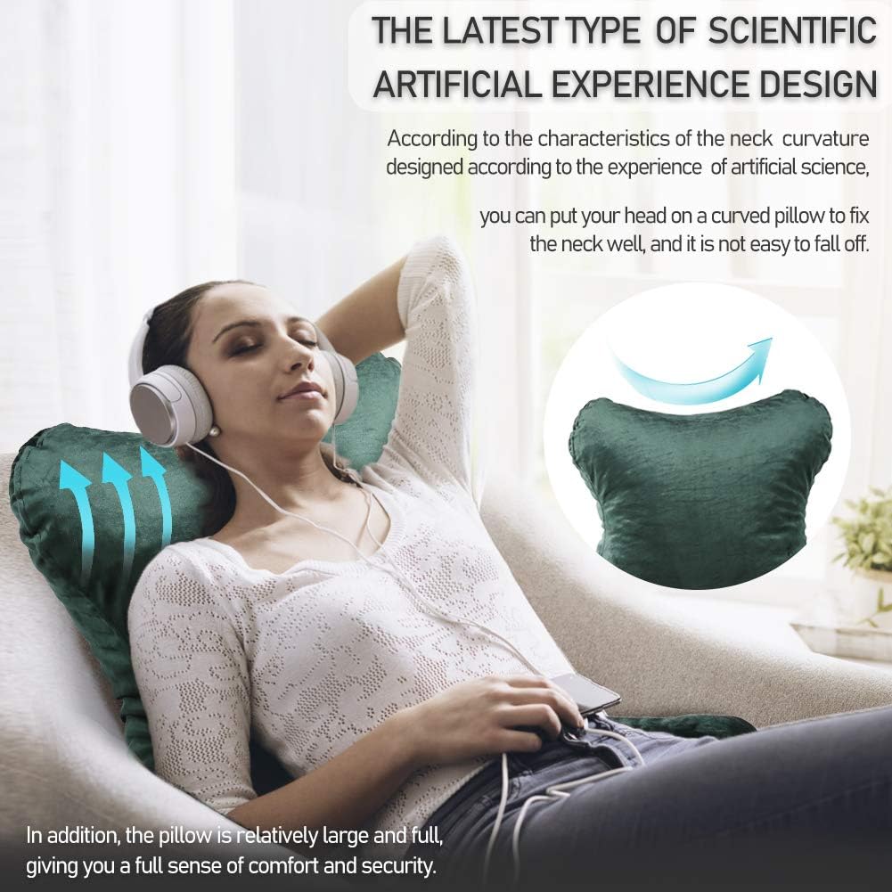 mittaGonG Slim Waist Backrest Reading Pillow with Arms Back Pillows for Sitting in Bed Removable Cover Suited for Ladies: Home & Kitchen