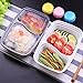 Meal Prep Containers[20 Pack]Meal Prep Bowls with Lids Food Containers 2 Compartment Food Prep Containers Bento Box Lunch Box BPA Free ,Reusable, Washable,Freezer Safe Microwave Safe(32oz)