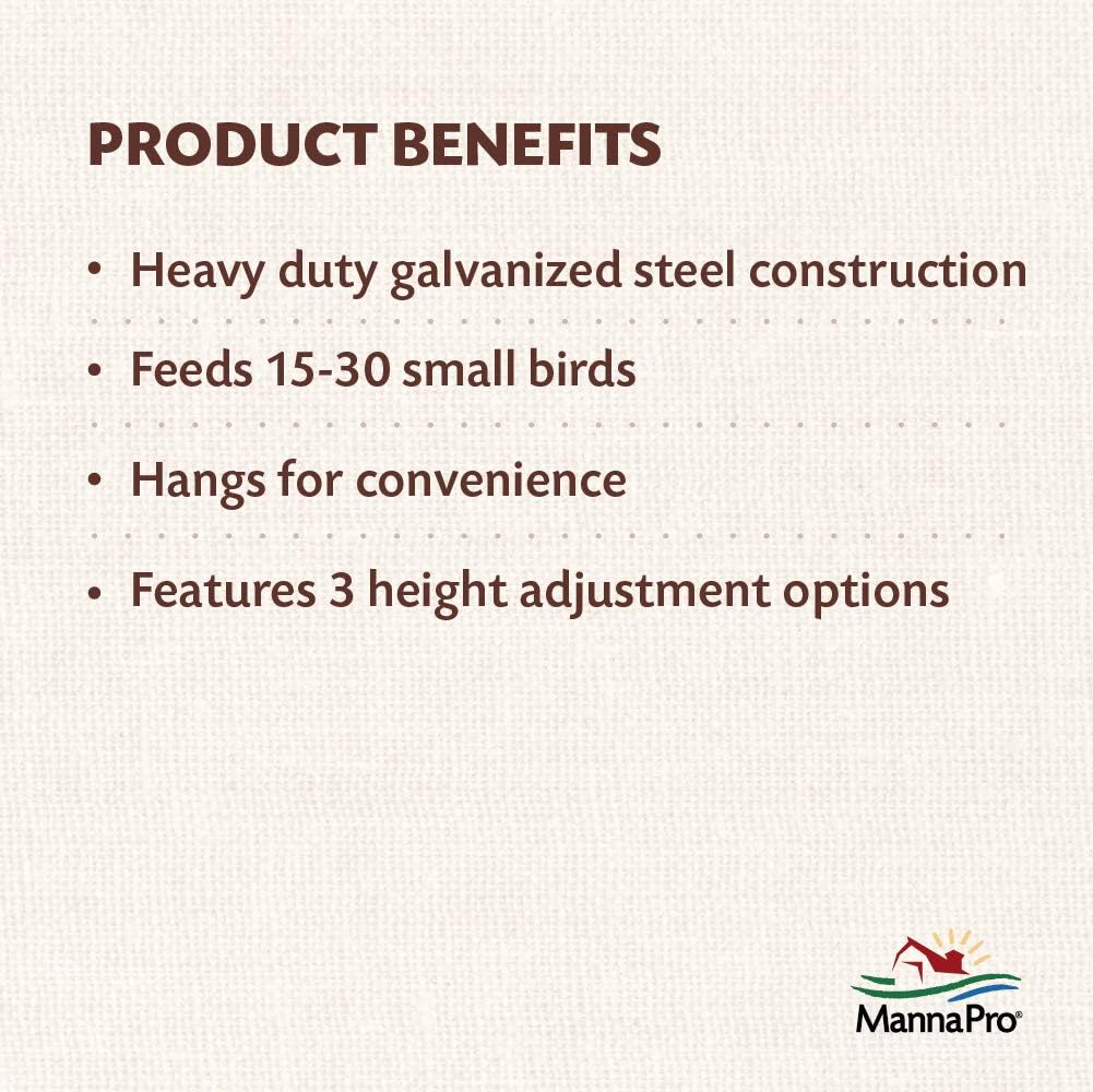 Harris Farms 1000293 Galvanized Hanging Poultry Feeder, 15 lbs, Metal : Chicken Feeders And Waterers : Garden & Outdoor