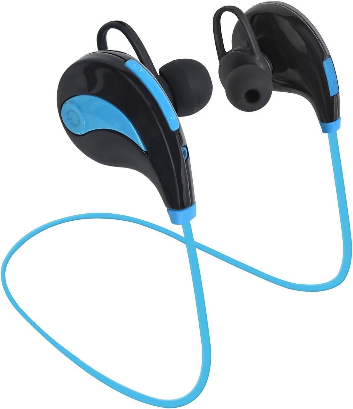 Bluetooth Headphones Cheap Wireless headsets in-Ear Sports Earbuds Sweatproof Noise Canceling HiFi Stereo Heavy Bass Earphones Mic Car Outdoor Gym Running Jogging Men Women (Blue)