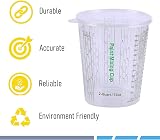 CANOPUS 72oz Paint Mixing Cups Set of 12 with 3 Lids – Clear Graduated Cups view 3