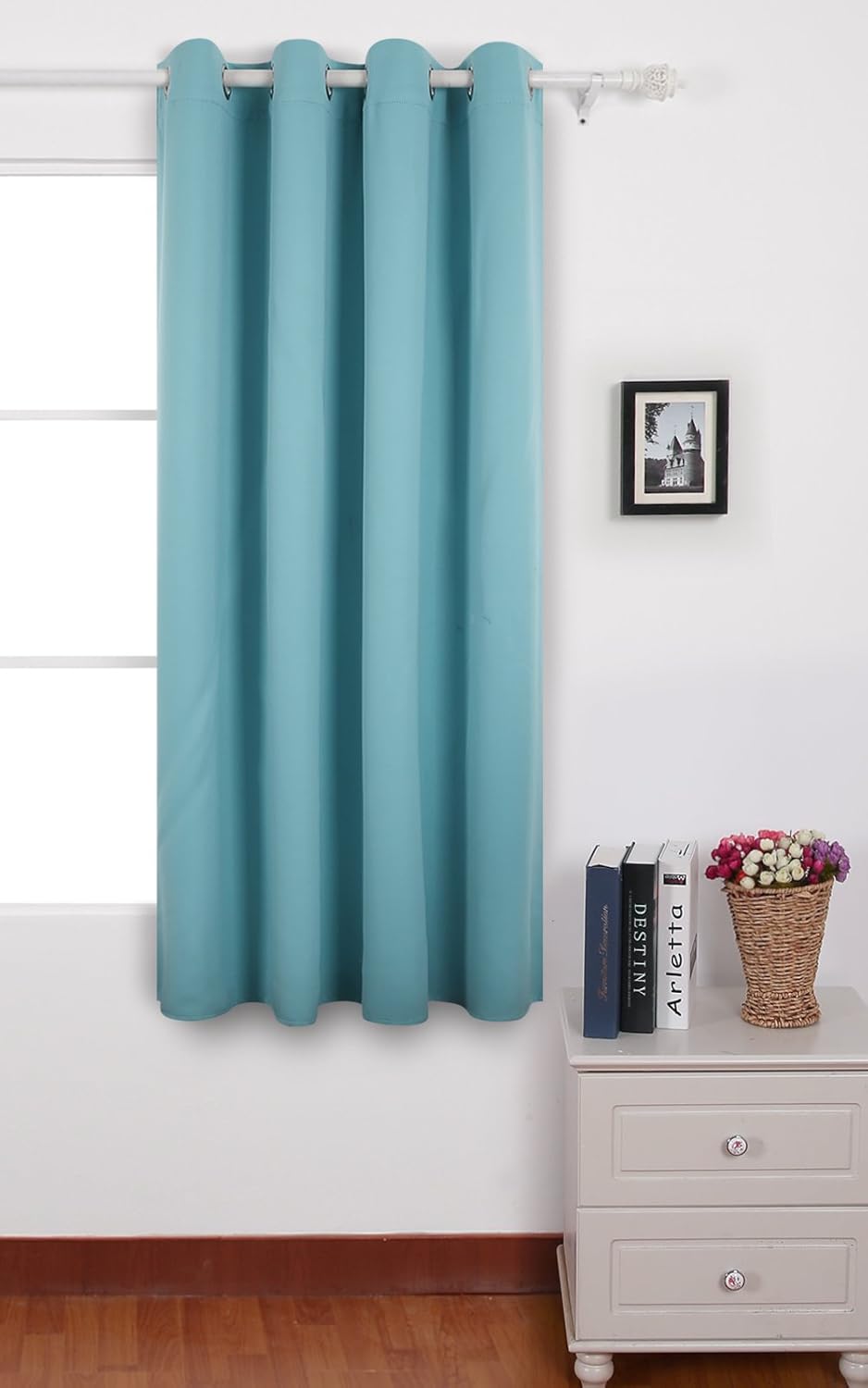 vorhang blickdicht türkis