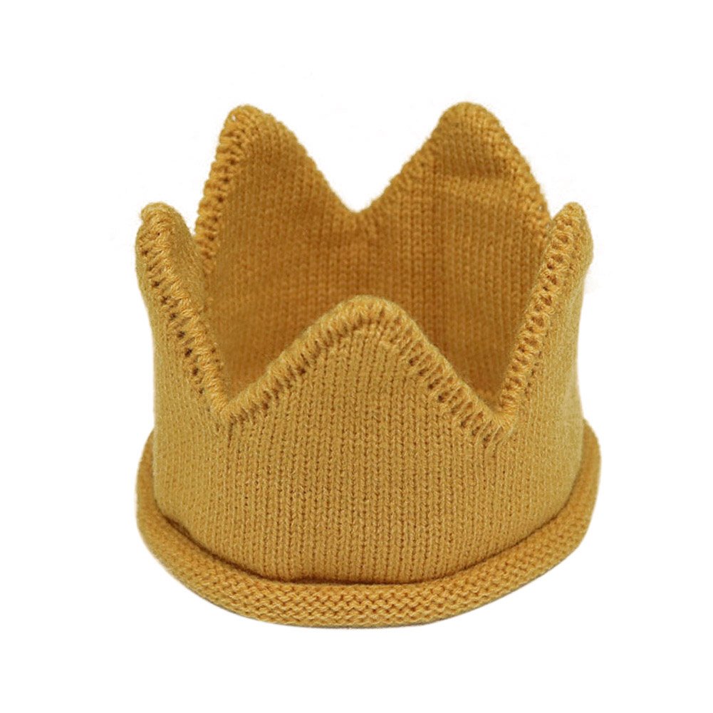 knit birthday crown
