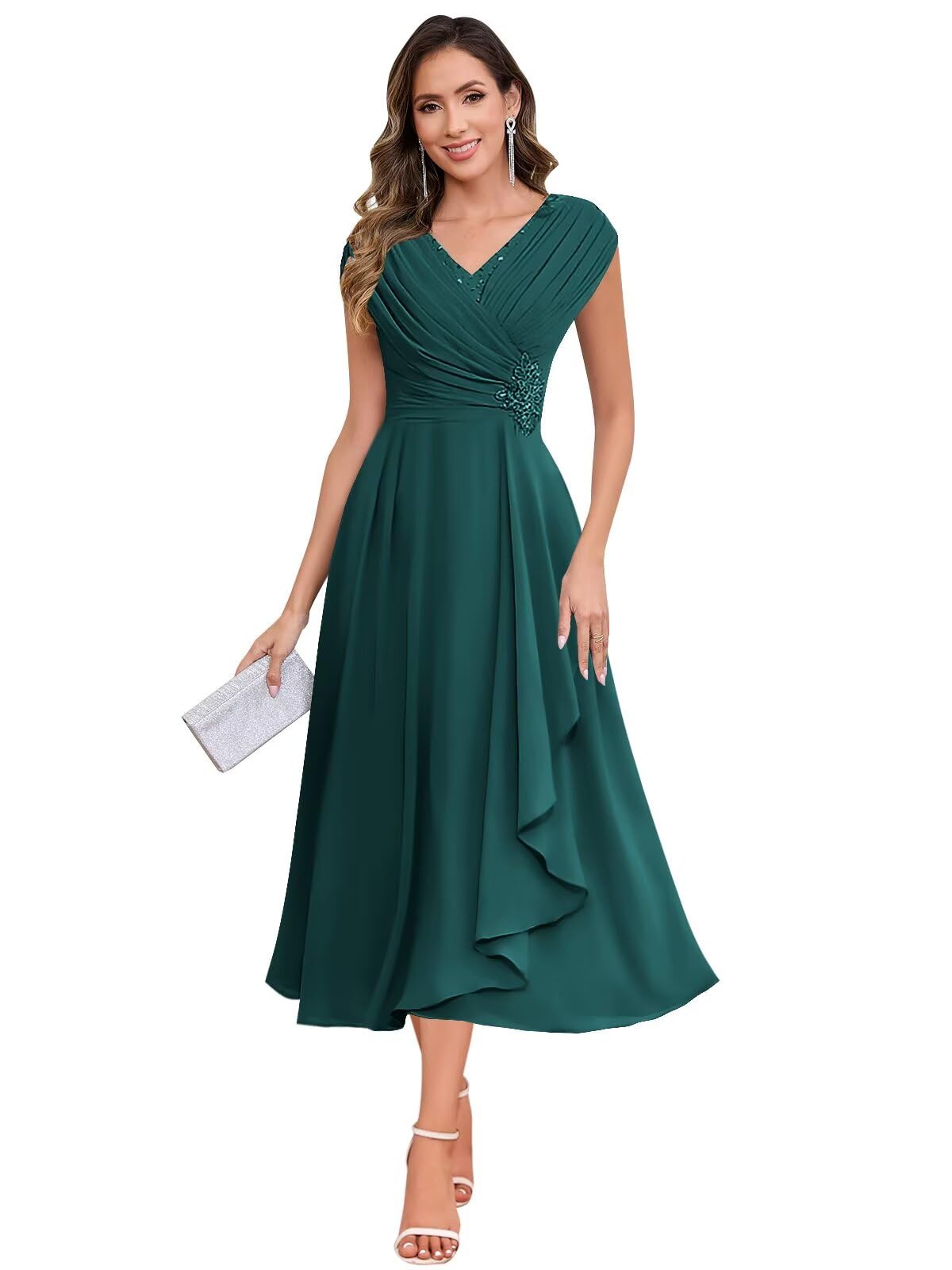 BOLENSYE Lace Chiffon Mother of The Groom Dresses