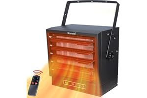 BARPHYGO Garage Heater Electric 10000W, 240V Ceiling Mount Shop Heater with Full-Function Remote, Fan-Forced Garage Heaters for Indoor Use, Hardwired Heater with 8-Hour Timer for Garage, Workshop, Shed