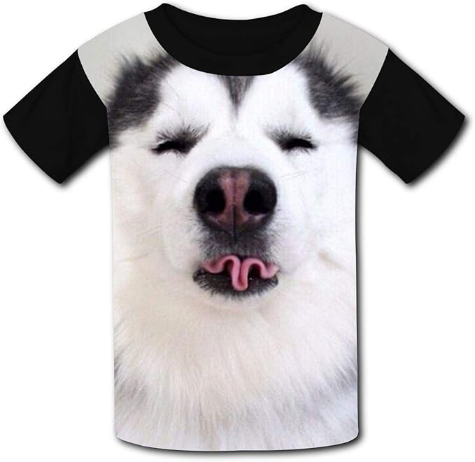 Unisex TShirt Kids Sport Husky Short Sleeve TShirt Funny Tee Shirt for for Boys