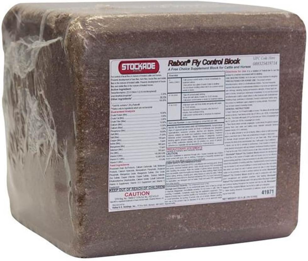 Stockade Fly Control Block with Rabon Oral Larvacide