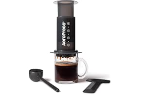 AeroPress Original Coffee Press - All-in-One French Press, Pour-Over & Espresso Style Manual Brewer, 2 Min Brew for Less Bitt