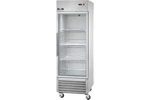 Arctic Air AGR23 27" One Section Glass Door Reach-In Refrigerator, Single Door, 23 Cubic Feet, 115v
