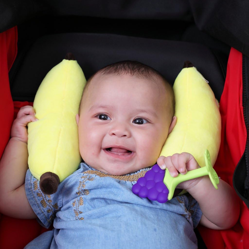 Oreiller Bebe Support De Cou Et Cale Tete Kakiblin Oreiiler Voyage Cale Tete Pour Enfant Utilise Dans Siege D Auto Poussette Landau Banana Amazon Fr Bebes Puericulture