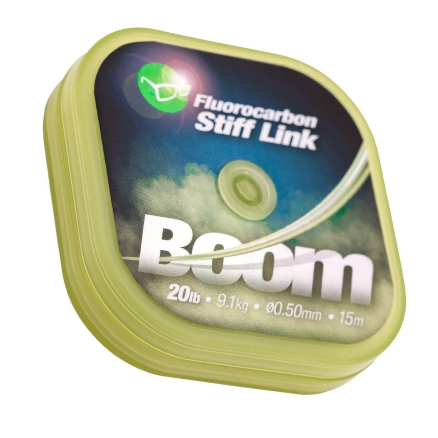 Korda Boom 20lb/0.50mm 15m, Fluorocarbon Fishing Line, Creates Stiff Booms, Crimpable, Four Different Breaking Strains