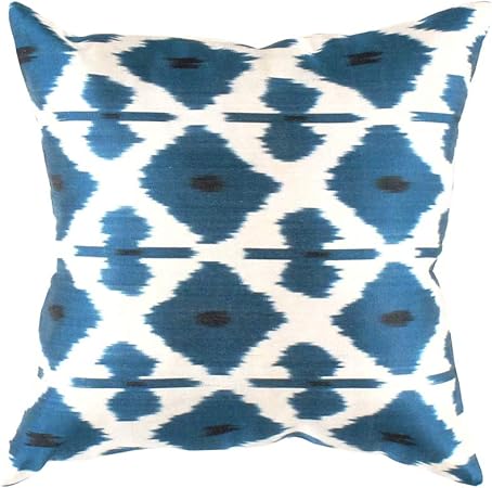 Amazon Com Pasargad Oasis Collection Silk Velvet Ikat Pillow