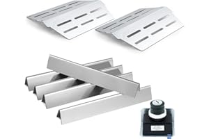 GRILLFLAME Genesis E-310 Flavorizer Bars Heat Deflectors Replacement Parts for Weber Genesis Parts 300 Series E310 E-330 S-330 S-310 E-320 S-320 GS4 Grill Parts 7621 Burner Cover 7628 Igniter Electronic Module