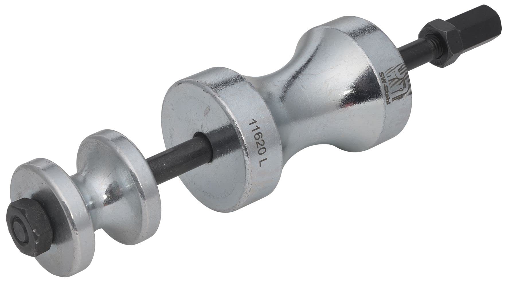 SW-Stahl 11620L Slide Hammer for Internal Extractor, M10 Mounting Thread, 0.7 kg Sliding Weight, Bearing Puller Tool