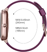 GRV Replacement Silicone Strap Band for Smart Watch FC1 ID205L ID205S Purple view 2