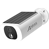 ANRAN Solar Security Cameras Wireless Outdoor, 2K Camera Surveillance Exterieur with Embedded Solar Panel, Color Night Vision