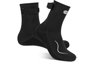 Gimilife Neoprene Socks, 3MM Water Socks for Women Men, Diving Wetsuit Sock for Beach Volleyball Snorkeling Surfing