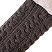 SDBING Women's Winter Super Soft Warm Cozy Fuzzy Fleece-Lined with Grippers Slipper Socks (Gray A)