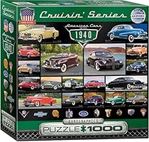 EuroGraphics 1940's Cruisin' Classics Puzzle (1000 Pieces)