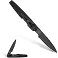 Extrema Ratio - LKU01 (Urban Dark), Böhler N690 Steel Blade 58 HRC, Black Burnished Finish, Smooth Aluminum Handle, Compact Design, Italian Craftsmanship