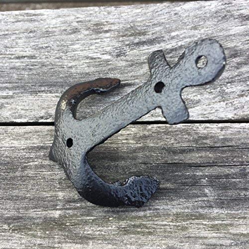 Nautical Cast Iron Ship Anchor Weathered Nautical Wall Hooks Coat Hook