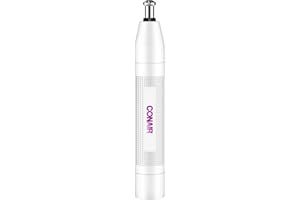 Conair Ear and Nose Hair Trimmer for Women, Cordless Battery-Powered, Patent 360 Bevel Blade for No Pull, No Snag Trimming Experience, True Glow by Conair